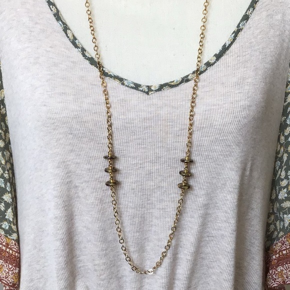 Altar’d State Boho Butterfly Sleeve Front Tie Top With Vintage Necklace - Picture 10 of 12